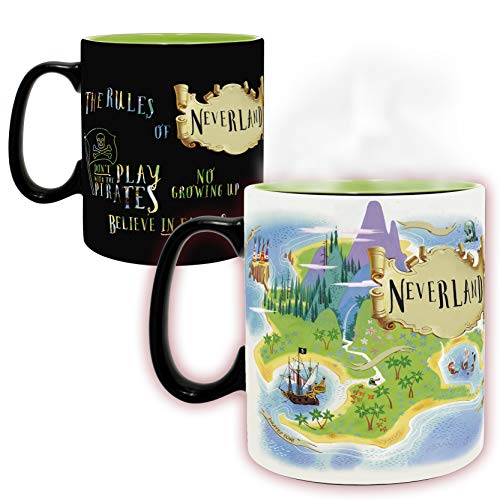 ABYstyle - DISNEY - Peter Pan - Taza cambia color con calor - 460 ml - Neverland