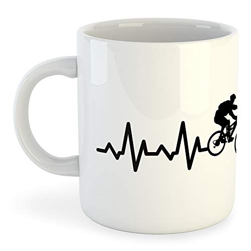 Taza Ciclismo MTB Heartbeat