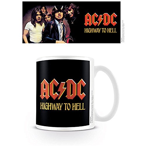 AC/DC Highway to Hell Taza de cerámica, Multicolor