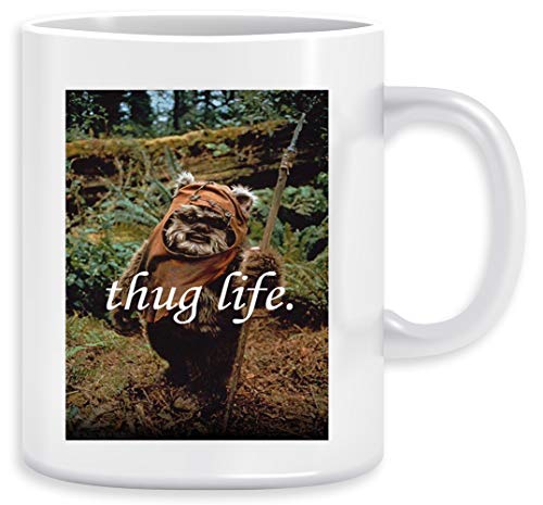 Ewok Thug Life Taza Ceramic Mug Cup