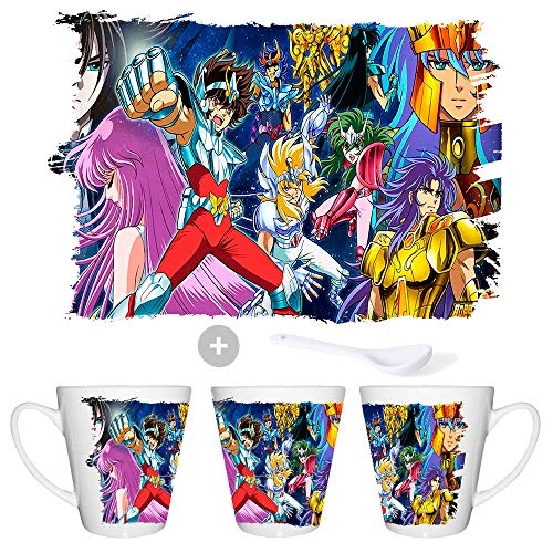 MERCHANDMANIA Taza CONICA Caballeros del Zodiaco Anime Conic mug