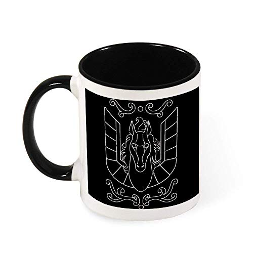 NA Caja de Tela Pegasus Saint Seiya Caballeros del Zodiac Taza de café de cerámica para té, Regalo para Mujeres, niñas, Esposa, mamá, Abuela, 11 oz