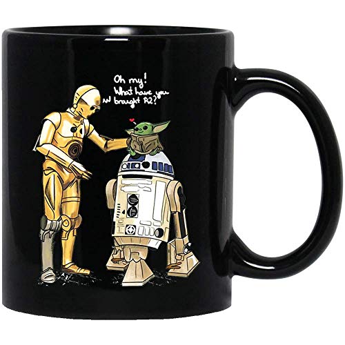 NA # R2D2 Droid # C-3PO Baby #Yoda Cute oh My ¿Qué has comprado R2 Tazas de cerámica Tazas de 11 oz