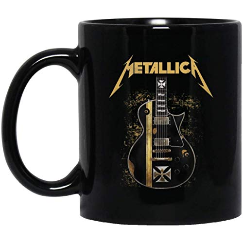 NA Taza de Abanico de Metallica con Idea de Regalo de Guitarra