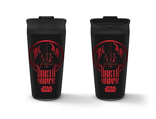 Star Wars MTM25362 - Taza de viaje (metal, 425 ml), diseño de Darth Vader