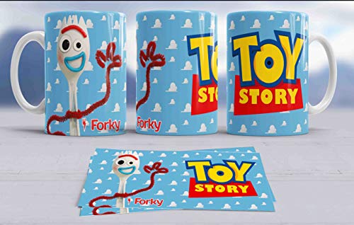Taza divertida del personaje Forky de Toy Story