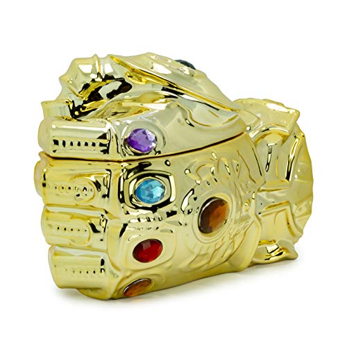ABYstyle - Marvel - Avengers - Taza 3D - 350 ml - Thanos Infifnty Guantlet Gold, ABYMUG680