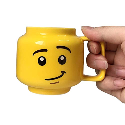 Yodensity Taza de café de cerámica sonriente expresión, tazas y tazas